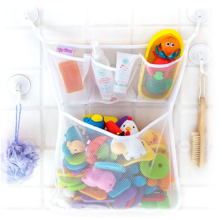 Children's Bath Toy Storage Organizer with Letter Set