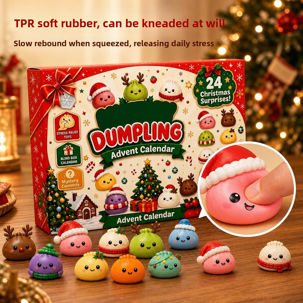 Christmas Squishy Blind Box- Cute Holiday Stress Relief Toy